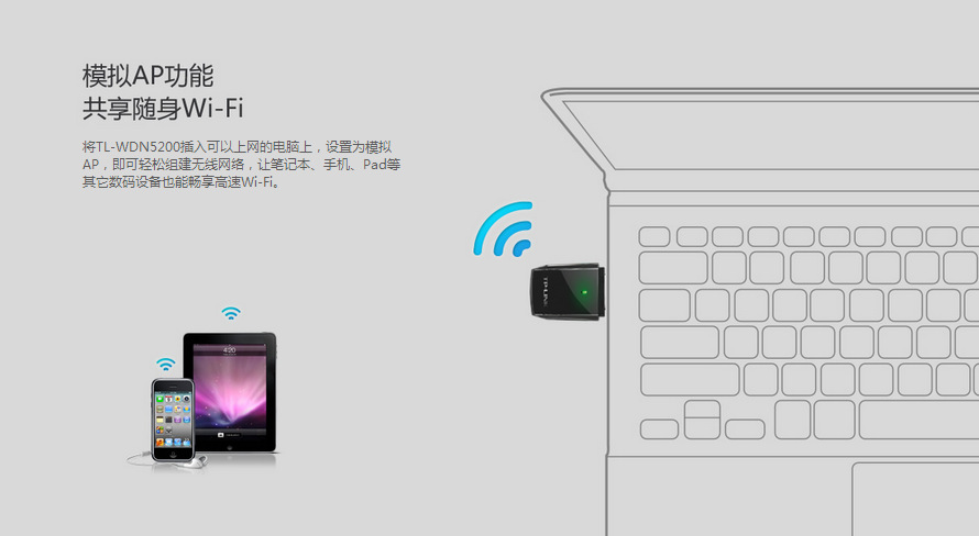 TP-LINK TL-WDN5200 450M雙頻USB無線網(wǎng)卡 性能與價(jià)格的平衡之選